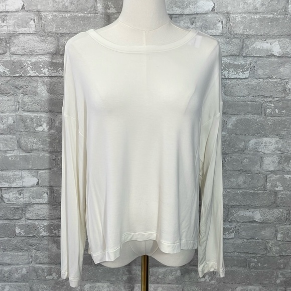 Banana Republic Crisscross Open Back Long Sleeve Tee - Picture 1 of 5